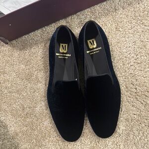 Bruno Magli Men's Black Velvet Loafers